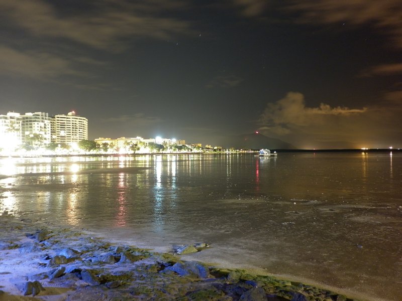 Cairns at night