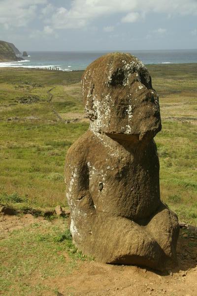 Kneeling Moai...