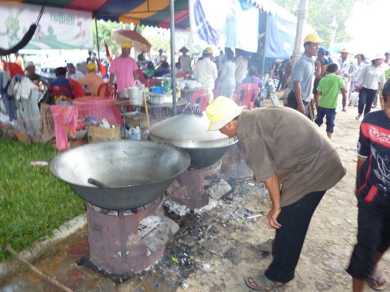The big cooking pots
