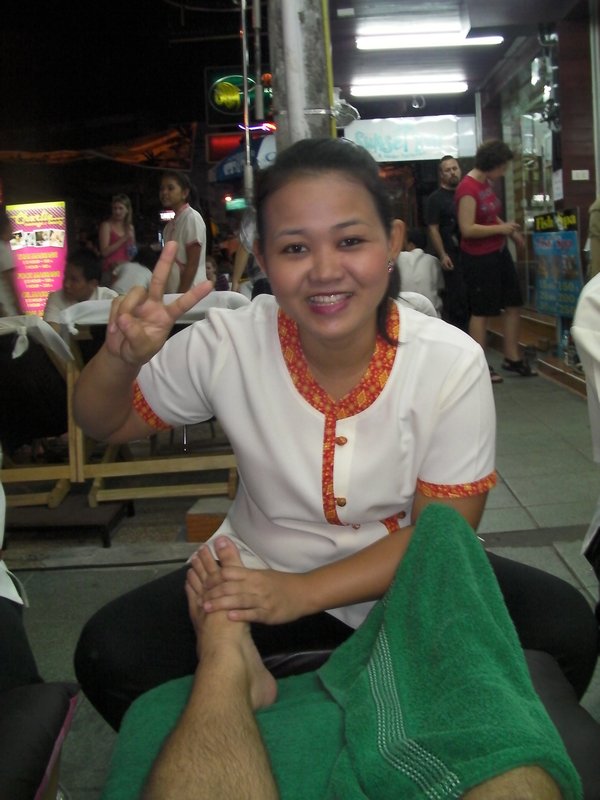 My foot masseuse