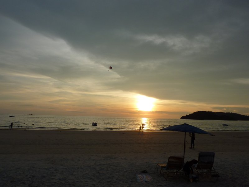 Sunset over Chenang Beach