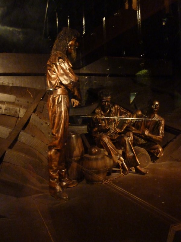 An exhibit in the Galleon