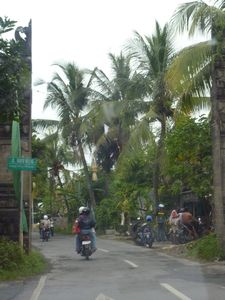 Entry gates to Batu Belig - aka our road