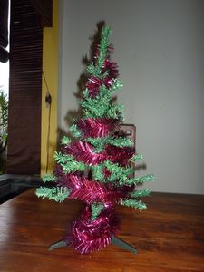 Our pathetic looking Christmas tree