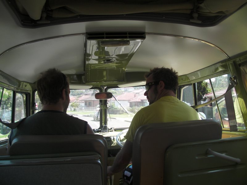 Gregg and Jeff in the Kombi