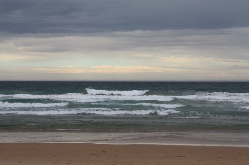 Waves breaking on Manly beach