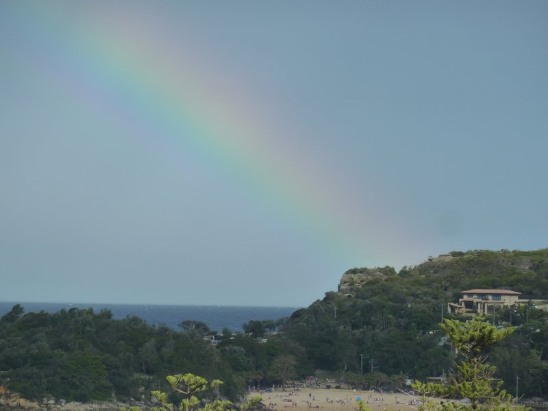 A rainbow over Manly