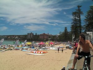 Surf carnival on Manly