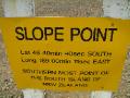 Slope point sign
