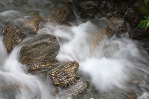 Arty, water and rock shot