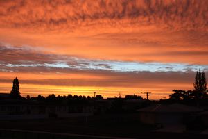 A beautiful sunset in Paeroa