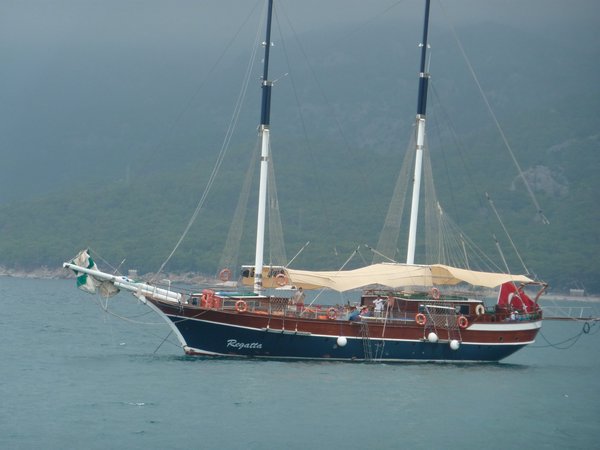 A Turkish tour boat