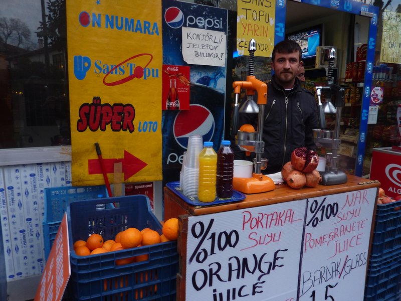 Orange/Pomegranite Juice Vendor