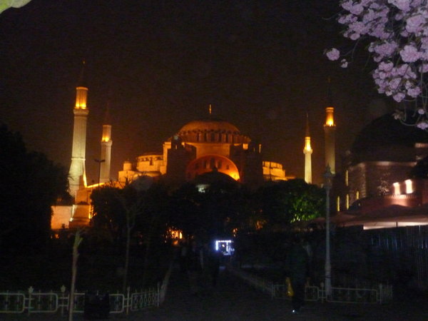 Istanbul's Hagia Sofia at Night