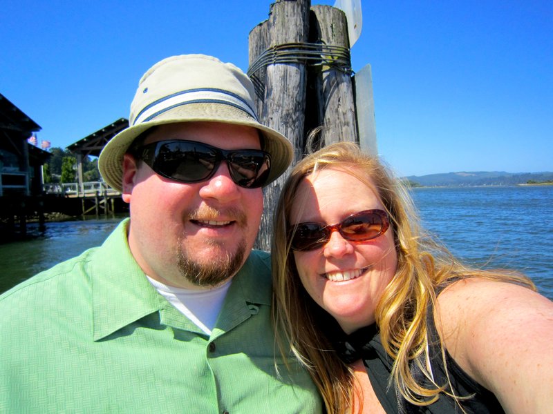 Me and my sweetheart in Coos Bay, Oregon