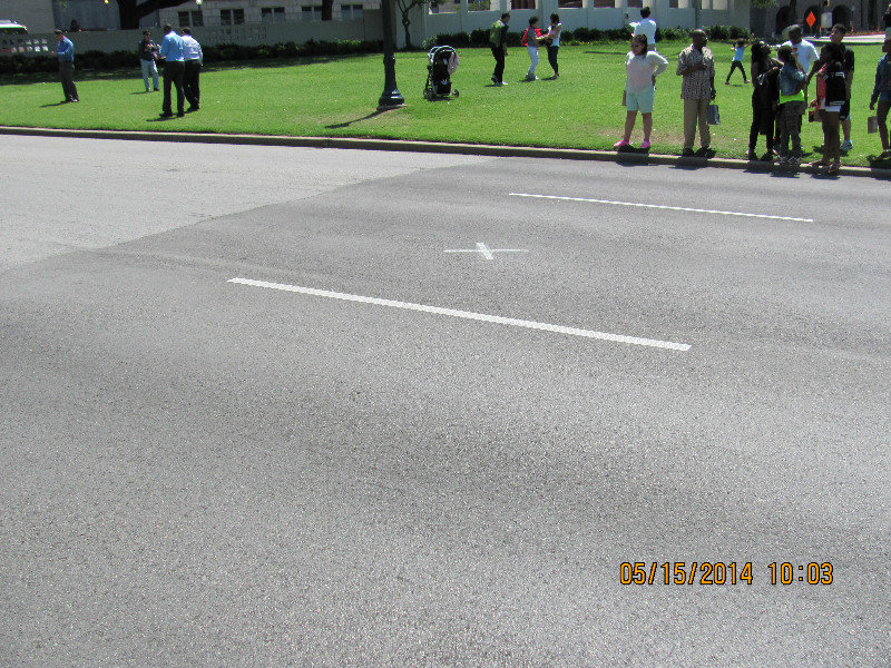 Spot where JFK was shot