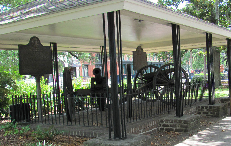 Cannons in Old Savannah, GA