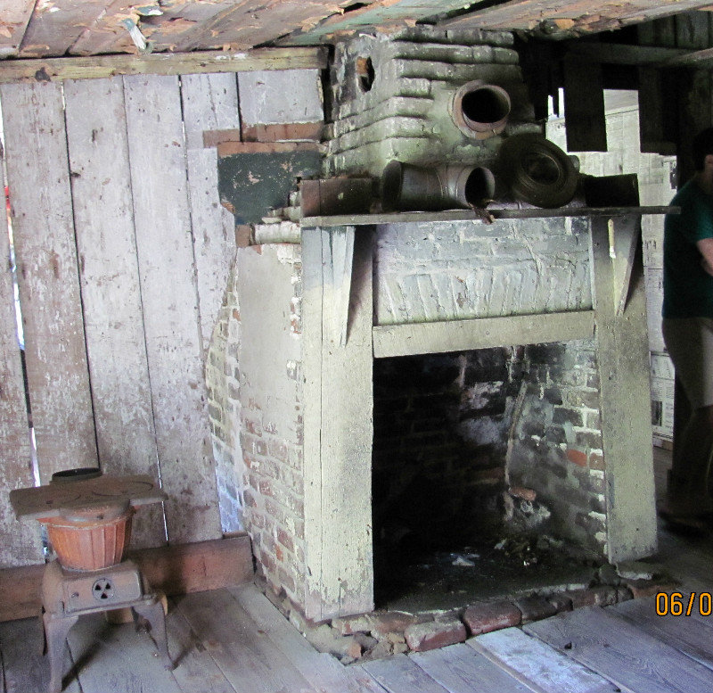 Fireplace in Slave home