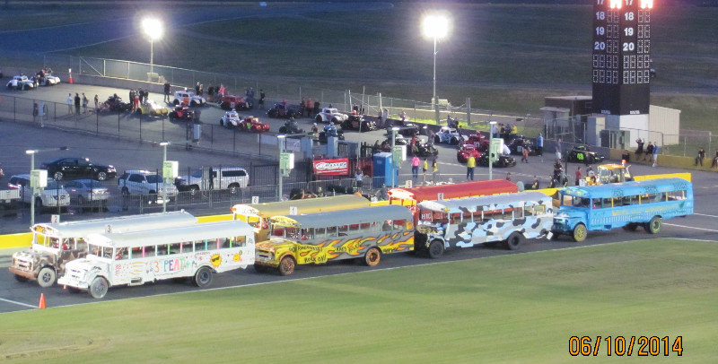 Buses Lined up ready to go!