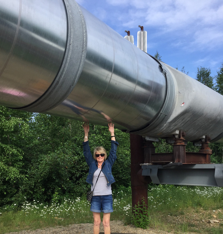 I'm almost touching the Alaskan Pipeline!