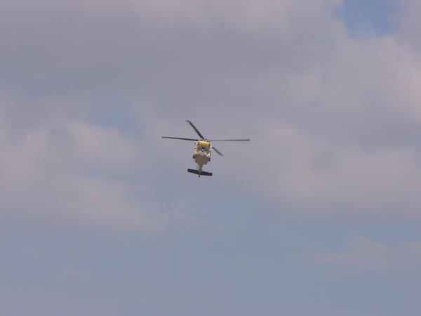 The helicopter at Santa Clarita