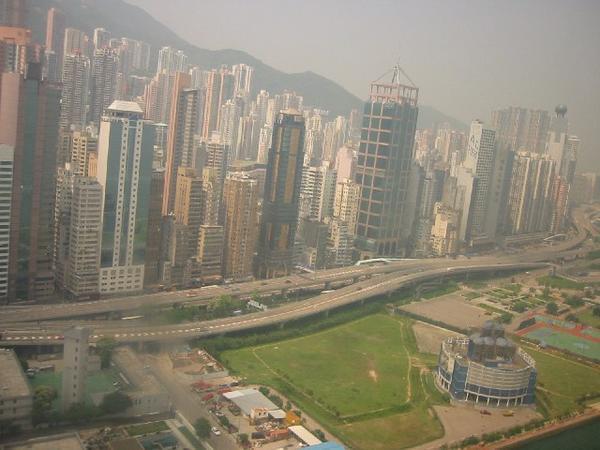 HK View from Helicopter