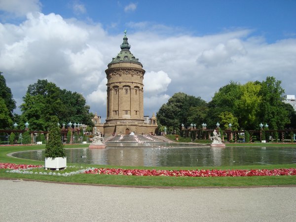 The Water tower - central point of Mannheim