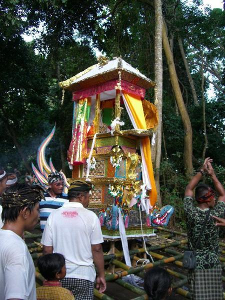 Cremation Ceremony at Monkey Forest