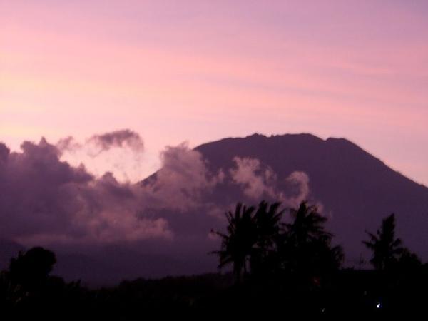 Mt Agung at sunset