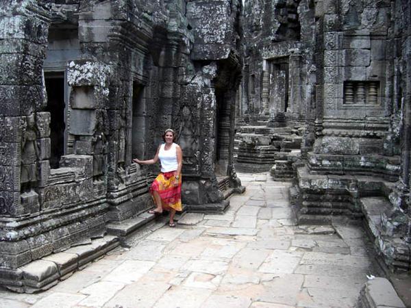 Jenny at Angkor Thom