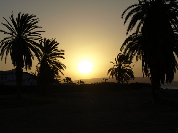 Paracas Sonnenuntergang