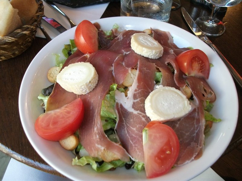 Ham and chevre Salad