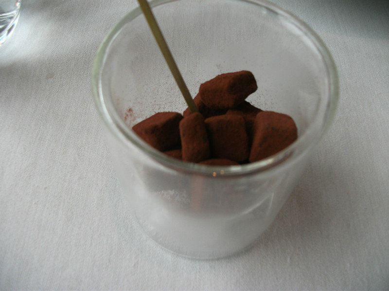 Bite-sized chocolate truffles