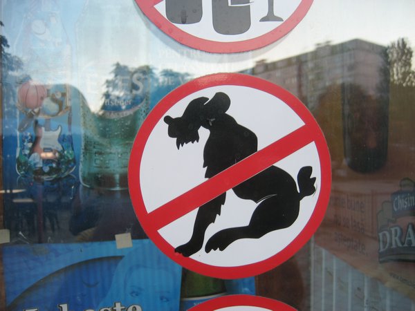 No muscular weredog beasts allowed in this establishment.