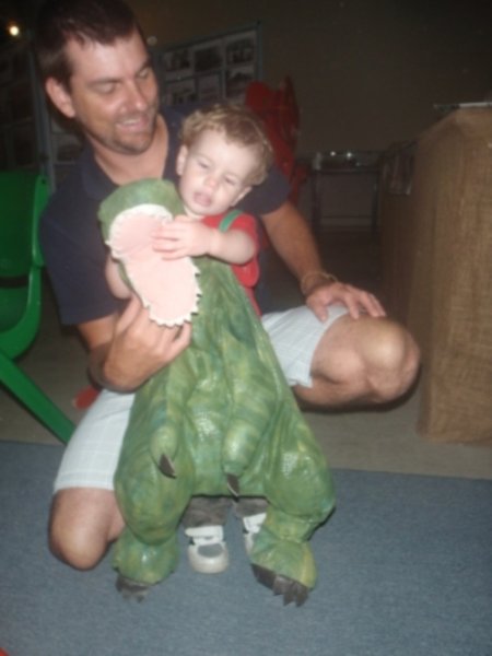 Ethan and the dinosaur