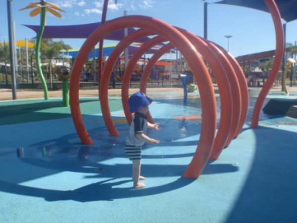 Ethan at the water park