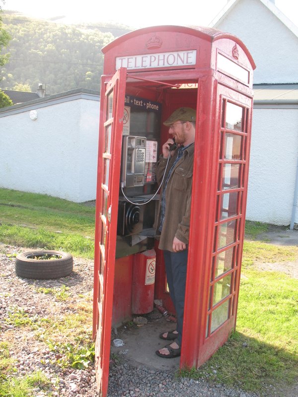 The red phone booth
