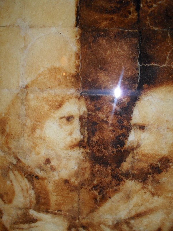 The Last Supper made from toast!