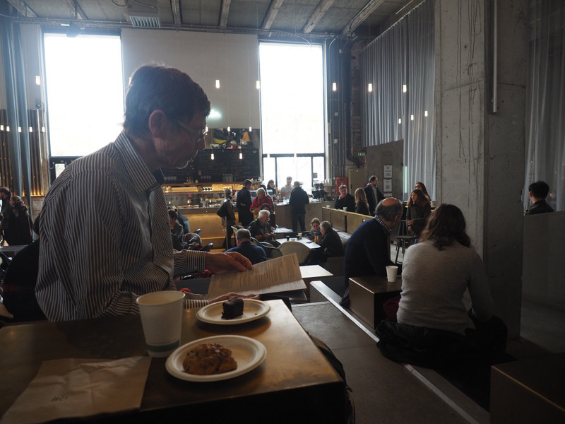 coffee and snack at Palais de Tokyo