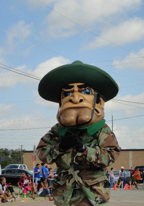 One of the school mascots