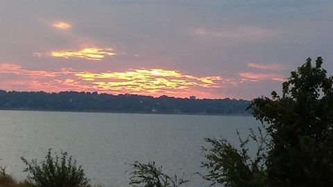 Sunrise over Rockwall Texas lake