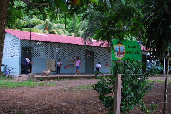 A local school in Drake Bay