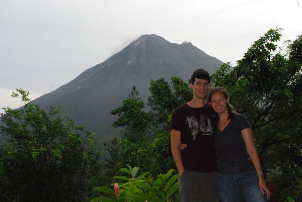 Us in Front of Arenal