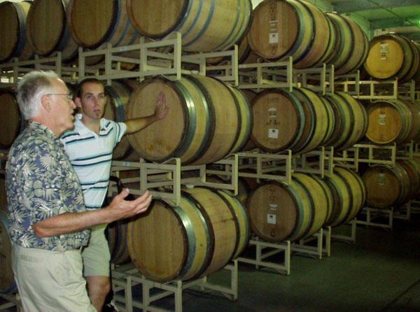 Ryan, John, and barrels and barrels of wine