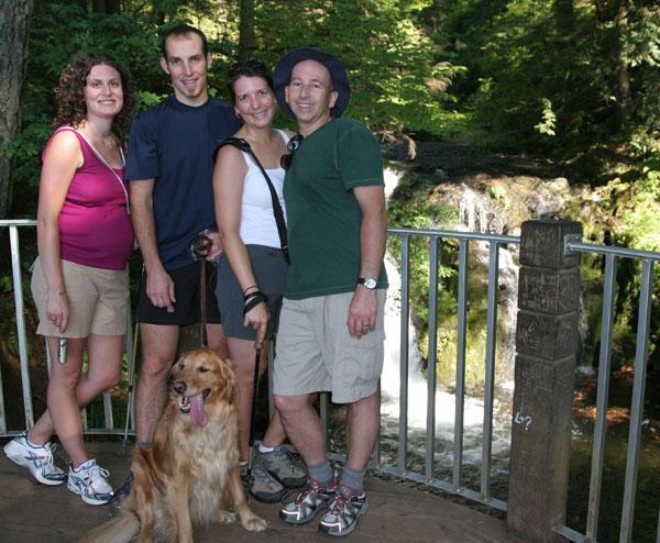 Happy Hiking Family