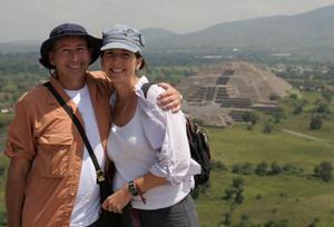 On top of the Temple of the Sun, Teotihuacan