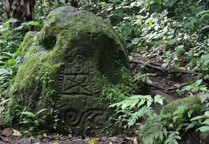 The petroglyph on Volcan Maderas