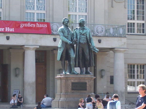 Weimar- Goethe and Schiller Denkmal