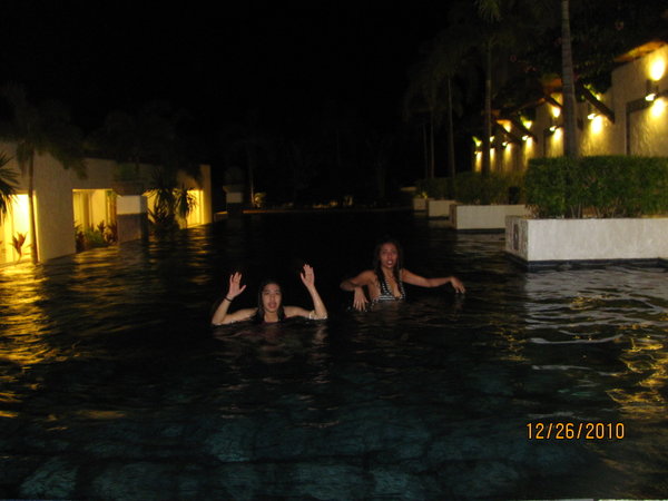 Night Swimming by the Lap Pool