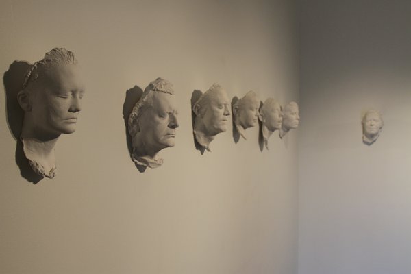 faces on wall